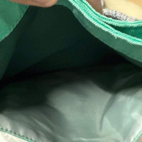 KAVU Crossbody Messenger Bag Shoulder Purse Teal Orange Paracord Shoulder Strap - Picture 4 of 11